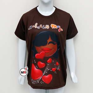T-shirt personnalisé de qualité supérieure pour femmes, imprimé graphique par sublimation, col rond décontracté, manches courtes, 100% coton, écologique, respirant - Product Image 1