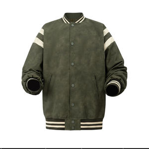 Chaqueta Varsity Bordada Personalizada Sin Pedido Mínimo, Chaquetas Letterman Bordadas Personalizadas de Moda para Hombre - Product Image 2