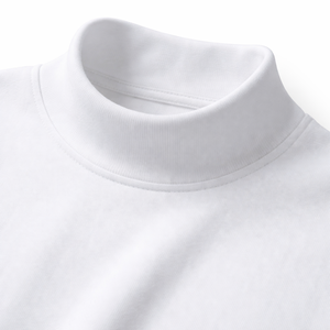 Wholesale Custom <b>Men's</b> Mock <b>Turtle</b> <b>Neck</b> Shirts 100% Cotton - OEM Factory Direct Supplier - Product Image 4