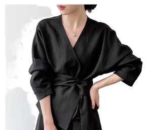Women's <b>Wrap</b> Dress Modern Fashion <b>Wrap</b> Style Maxi Dress with V Neck Flowy Design Soft Breathable Fabric for <b>Beach</b> Holiday - Product Image 2