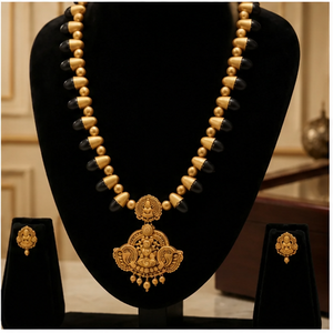 Parure de bijoux religieux plaqué or pour mariée, technique de moulage, collier et boucles d'oreilles en alliage, motif floral, bijoux de mariage pour femme, cadeaux de fête - Product Image 2