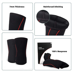 Rodillera de compresión de neopreno personalizada para levantamiento de pesas y powerlifting - Product Image 4