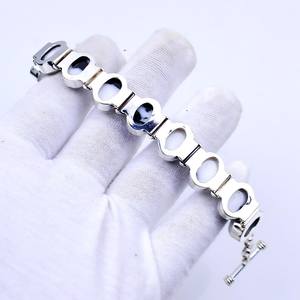 Bracelet ajustable en turquoise de buffle Navajo, bijoux faits à la main en argent sterling, cadeau tendance pour femmes et hommes - Product Image 4