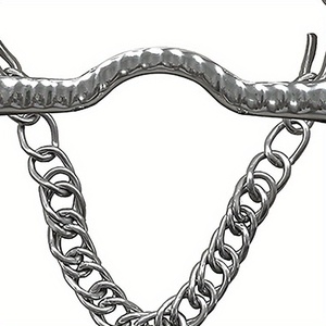 Bocado de Acero Inoxidable para Caballo con Cadena de Gancho, Bocado de Doble Acción de Alta Calidad para Equipo Ecuestre - Product Image 4
