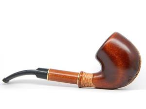 Pipa de fumar de madera hecha a mano con acabado natural, pipa de tabaco vintage tallada a mano para decoración de clubes y bares. - Product Image 4