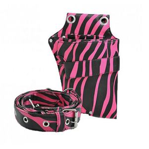 Barber professional salon equipment bag PU leather waist pack hair scissors pouch <b>holster</b> - Product Image 1