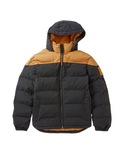Custom Logo Printed Stand Collar Front Oversized Baggy <b>Waterproof</b> Windproof Puffer <b>Long</b> Sleeve Zip Polyester Winter <b>Jacket</b> - Product Image 1