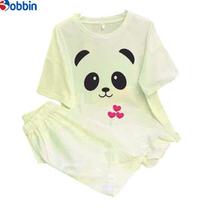 Customized Trade New Fashion Summer Women's 2Pcs Sets Outfits T-<b>Shirt</b> and Shorts Print Tracksuit Printed Sets Casual Loose - Product Image 6