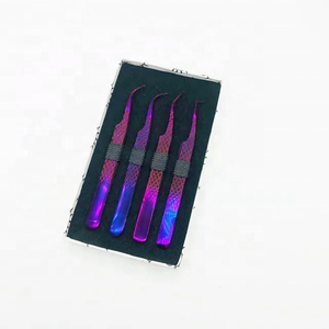 Pince à cils professionnelle à pointe en fibre et pointe fine pour extensions de cils – Outil d'extension de cils - Product Image 2