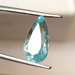 Aigue-marine naturelle bleu glace de 4,40 carats, taille poire facettée, translucide, pierre précieuse en vrac - Product Image 3