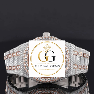 Reloj de Lujo Hip Hop de Calidad Premium con Diamantes Moissanite, Totalmente Cubierto de Diamantes, Claridad VVS, Acero Inoxidable, Disponible a Precio de Fábrica - Product Image 6