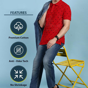 Polo haute performance, style moderne, en tissu respirant, idéal pour les activités de plein air et les tenues décontractées - Product Image 2