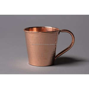 Tasse en cuivre antique buvant de la bière de haute qualité tasses à champagne en cuivre pur mules de Moscou tasses à cocktail vodka avec logo personnalisé - Product Image 5