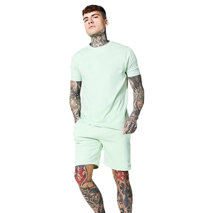 Vêtements d'été pour hommes, t-shirts et ensembles courts, prix de gros, t-shirts pour jeunes et adultes, mode décontractée, ensembles pour hommes, personnalisation OEM - Product Image 1