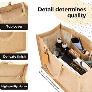 Sac de courses en toile de jute imprimée pour événements promotionnels et d'entreprise - Product Image 3