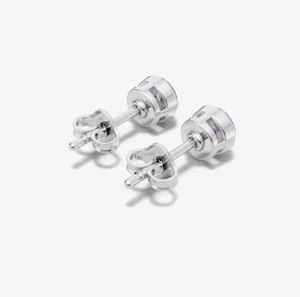 White Gold Plated Amethyst Bezel Drop <b>Earrings</b> 925 Sterling <b>Silver</b> Luxury Design Wedding Elegant Fine Jewelry - Product Image 2