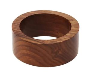 Anneaux de serviette en bois faits à la main, prix abordable, élégants, pour table à manger, mariage, fête - Product Image 6