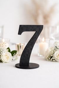 Black Wedding <b>Table</b> Numbers with Base, Wooden <b>table</b> sign , Freestanding Wooden Laser Cut <b>Table</b> Numbers, Custom - Product Image 6