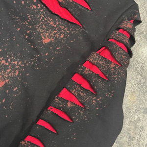 Unisex Streetwear Tracksuit Set Hooded Zipper Full Length <b>Sweatshirt</b> Pants Red Lip Print <b>Slogan</b> Design Autumn Wear - Product Image 2