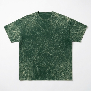 Camiseta de Algodón con Lavado Ácido para Hombre, Estilo Casual y Holgado, Ropa Urbana de Primera Calidad, Camiseta Personalizada con Lavado Ácido, Estilo Vintage - Product Image 2