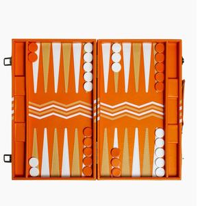 Jeu de Backgammon en Cuir Premium - Plateau Personnalisé Effet Croco - Pions en Résine Professionnels - Ensemble de Jeu de Luxe pour la Maison et les Voyages - Product Image 6