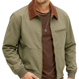 Blousons Bomber Personnalisés Unisexe Hiver Grande Taille Fermeture Éclair Tricoté Logo Brodé Designer Mode Streetwear Blousons à Capuche - Product Image 1