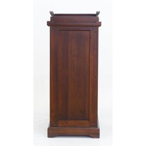 Mueble Bar Tradicional de Caoba Sólida con Puerta de Cristal y Bandeja Incluida para Uso Interior/Exterior - Product Image 6