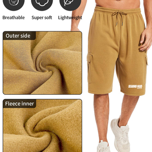 Shorts en molleton de coton pour homme, look élégant, pas cher, personnalisés, nouveau design, tissu doux au toucher, 100% coton. - Product Image 4
