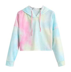 100% algodón Mujer manga larga Crop Top Fitness Hoodie ropa activa sudaderas entrenamiento chaqueta deportiva con cremallera gimnasio chándales - Product Image 2