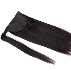 Pas Cher Queue De Cheval Extensions De Cheveux Enrouler Autour De Cheveux Raides Queue De Cheval Extensions De Cheveux Humains Queue De Cheval Usine De Vietnam - Product Image 5