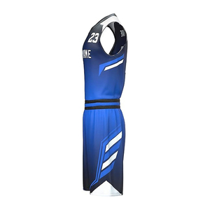 Conjunto de Uniforme de Baloncesto para Hombre, Manga Corta, Secado Rápido, Sublimado, Poliéster, Cierre con Cordón, Diseño de Logotipo Personalizado - Product Image 2
