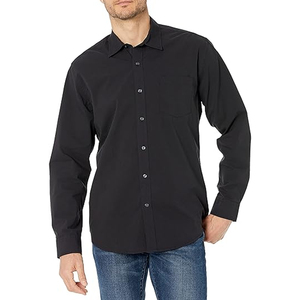 Camisa de Hombre de Manga Larga, Tejida, Transpirable, 100% Algodón Blanco, Elegante, Ajustada, Casual, Ecológica y de Secado Rápido - Product Image 6