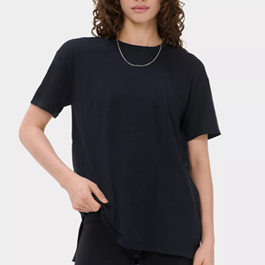 T-shirt pour femmes à col rond en coton, tendance, pour le fitness, vente chaude - Product Image 4