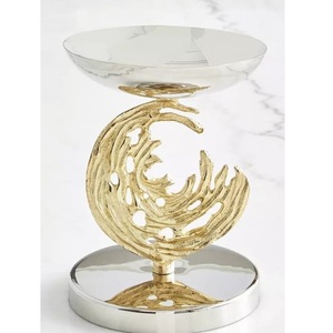 Corbeille à fruits en laiton doré brillant, design élégant, pour la décoration de table à manger à la maison. - Product Image 5