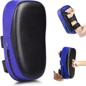 Protector de Muñeca para Kick Boxing de Piel Sintética Azul, 19x35cm, con Cordones Ajustables, Equipo de Entrenamiento de Artes Marciales para Adultos - Product Image 2