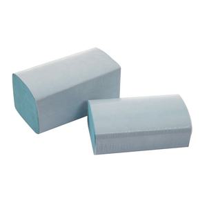 Serviette en papier jetable industrielle commerciale bleue sans mandrin à pli unique pour séchage des mains - Product Image 3