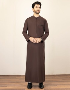 <b>Mens</b> Fashionable Traditional Juba Long Sleeve Modest Robe For All Seasons <b>Mens</b> Premium Islamic Robe Long Sleeve Juba - Product Image 2