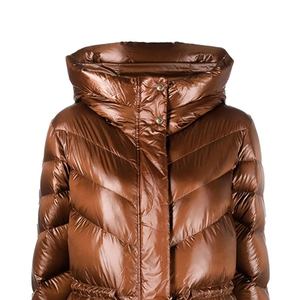 Elegant Vintage Design Women's Long Knitted Trench Coat High Quality Custom Full Sleeves Cotton Coat with for Filling - Product Image 6