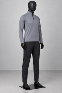 Conjunto Deportivo de Dos Piezas para Hombre, Camiseta y Pantalones de Verano Vintage, Transpirables y Ecológicos, con Cierre de 1/4, Ropa de Gimnasio, Informal, para Fitness - Product Image 4