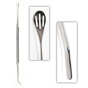 Paton Instrumentos Quirúrgicos Manuales de Alta Calidad, Cuchara de Doble Extremo en Forma de Lágrima de 6mm con Tres Aberturas Largas, de Blush Surgical - Product Image 6