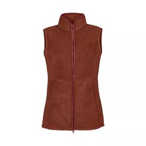 Pantalon d'équitation matelassé sans manches pour femme, bordeaux, polyester/nylon, col montant, fermeture éclair sur le devant, poches, personnalisé VI-GILETS-0064 - Product Image 6