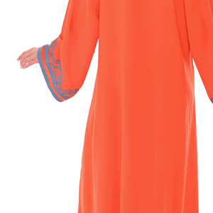 Designer Middle East Jalabiya Dress for Women Elegant Embroidery Modest Islamic Abaya Style Gown - Product Image 4