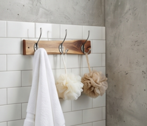 Artisanal Wall <b>Hooks</b> Antique Design With Heavy-Duty Wooden Base Perfect For Bathroom And Kitchen Cloth Storage Organization - Product Image 5