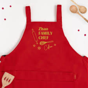 Delantal personalizable de Navidad nuevo de alta calidad con estampado de tela KVR Reino Unido - Product Image 5