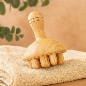Eco-Friendly Rustic Wooden Gua Sha <b>Face</b> Massager with Solid Acacia Wood Crafts for Muscle Relaxation-New Year Gift - Product Image 6