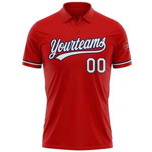 Camiseta Polo Roja Personalizada para Hombre, Manga Corta, Impresión por Transferencia de Calor, Tejido de Punto Transpirable, Estilo Casual con Logotipo en la Parte Delantera - Product Image 6