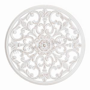 Panel de pared redondo de madera MDF tallado a mano antiguo de doble tono de calidad superior para decoración y regalos, uso directo de fábrica - Product Image 6