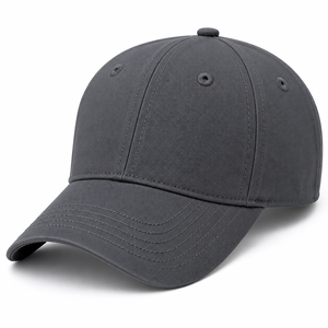 Gorra de Béisbol de 6 Paneles Ajustable Unisex de Primera Calidad para Deportes al Aire Libre, de Sarga de Algodón Blanco Sólido, Casual, Ajustada, para Adultos, para las Cuatro Estaciones - Product Image 1