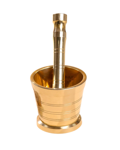Pure Brass Mortar and Pestle Set Handmade Spice <b>Grinder</b> <b>Herb</b> Crusher Traditional Kitchen Masher for <b>Herbs</b> Spices - Product Image 1