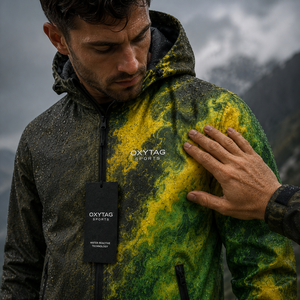 OXYTAG Men <b>Heat</b> Reactive Color Changing Windbreaker Waterproof Thermal Sensitive Gradient Sporty Outdoor Hooded Shell <b>Jacket</b> - Product Image 5